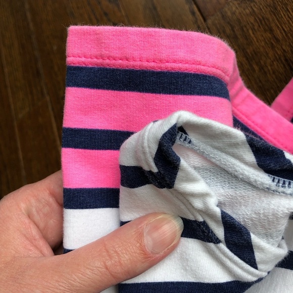 Lilly Pulitzer Girls M (6-7) Little Devon Dress Resort White Serene Stripe - Picture 13 of 13